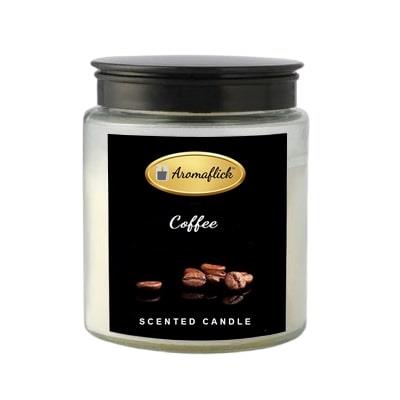 Coffee Scented Candle in Glass Jar