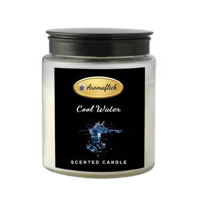 Cool Water Scented Candle in Glass Jar