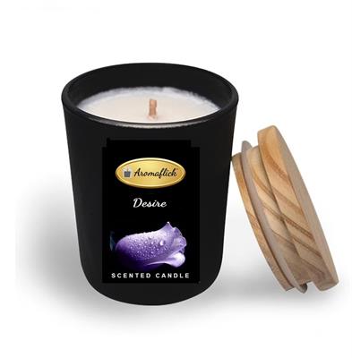 Desire Scented Candle in Black Glass