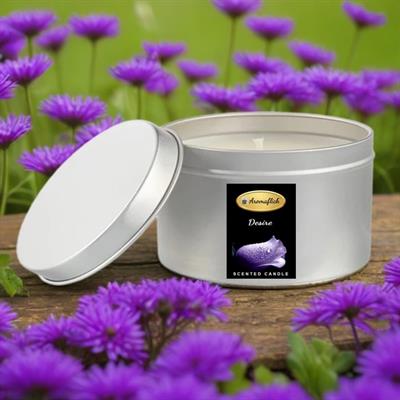 Desire Scented Candle in Silver Tin