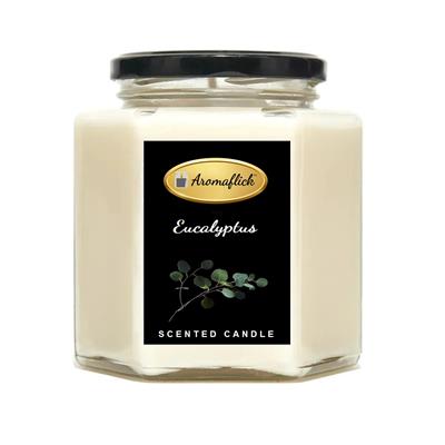 Eucalyptus Scented Candle in Hexagonal Jar