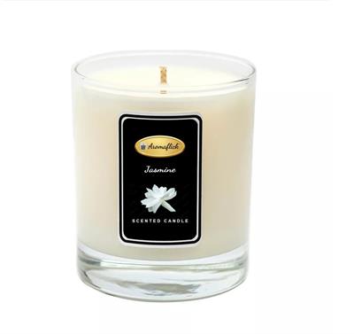 Jasmine Scented Candle in Glass Jar