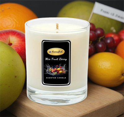 Mix Fruit Berry Scented Candle in Glass Jar