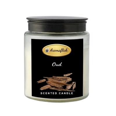 Oud Scented Candle in Glass Jar