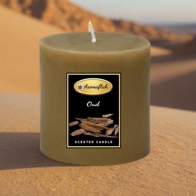 Oud Pillar Scented Candle 