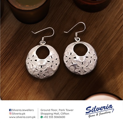 Ethnic and Tribal earrings in 925 Sterling Silver