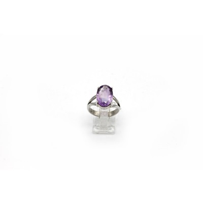 Natural Amethyst ring in 925 Sterling Silver