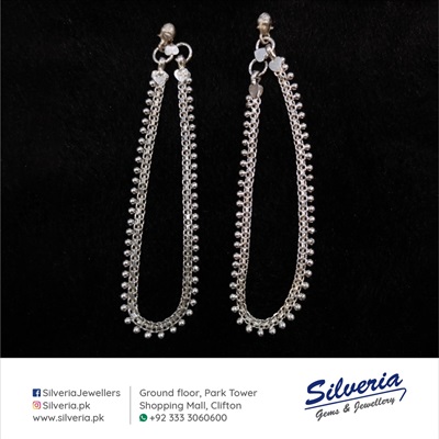 A pair of Pazeb in 925 Sterling Silver
