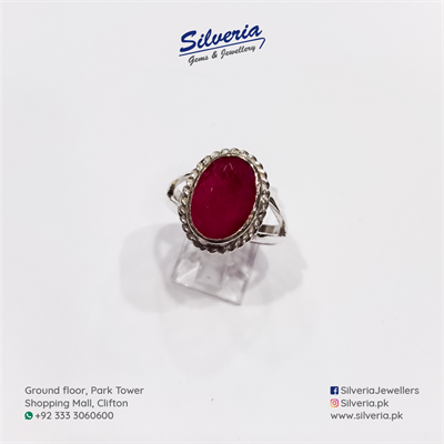 Ruby Ring in 925 Sterling Silver