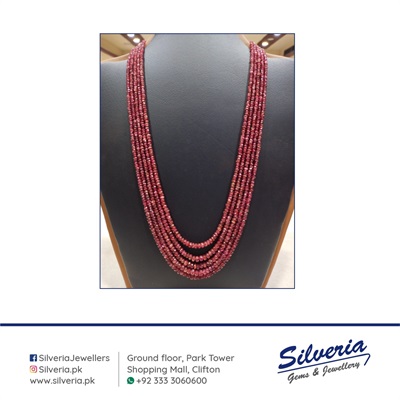 5 strings of Natural Spinel Necklace