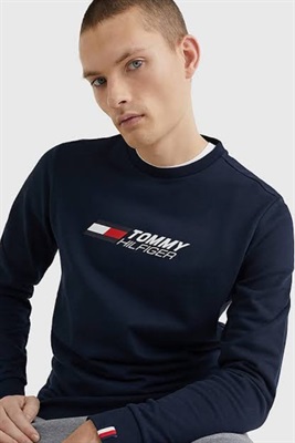 Tommy-Hilfiger Fleece Sweatshirt | Navy Blue 