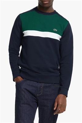 Lacoste Colorblock Sweatshirt |Green/Navy