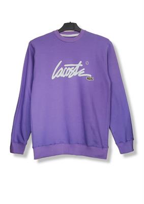 Lacoste Signature Purple Sweatshirt 