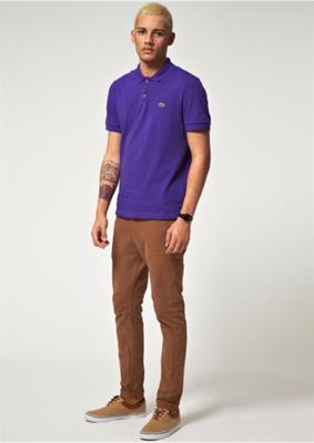 Lacoste Sports Chest Logo Polo Tee - Purpel