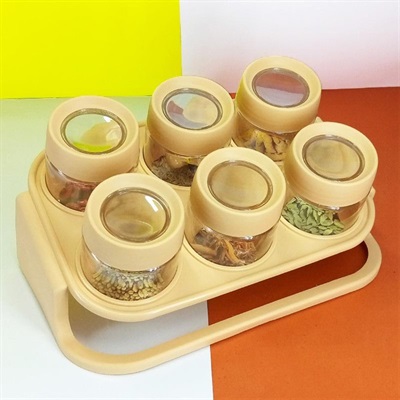 New High Quality  SPICE ZONE MASALA STAND RACK WITH SPOONS