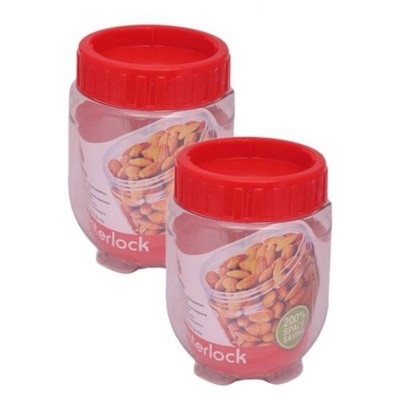 New Center Lock Food Storage Jars - Pack of 2