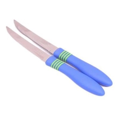 New Pack of 2 - Tramontina Knives - Blue