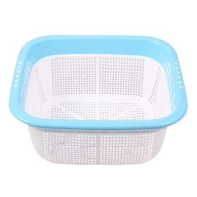 New High Quality Rectangular Strainer-Blue-Small