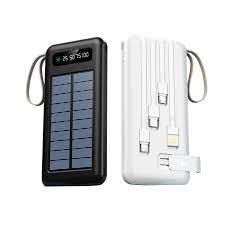 Sovo X26 10000 Mah Solar Power bank with Builten 3 in 1 Cables