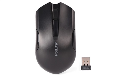A4TECH G3-200NS Silent Reliable Wireless Mouse-Black