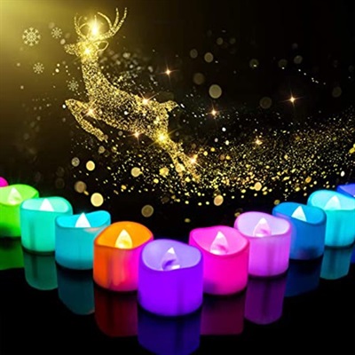 Pack Of 6 LED Candle Multi in Color