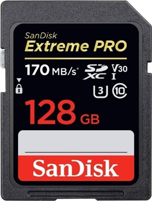 SanDisk SDHC 128GB 170MB/s Extreme Pro