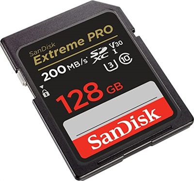 SanDisk 128GB Extreme PRO SDXC UHS-I Memory Card 