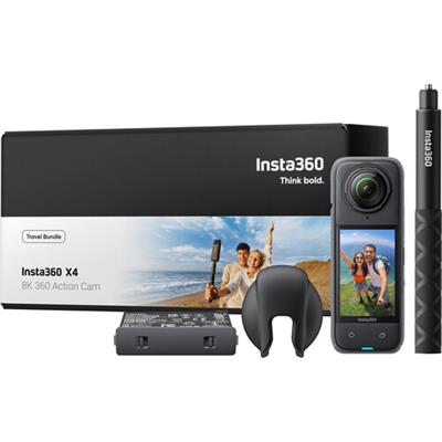 Insta360 X4 360° 8K Camera Travel Bundle