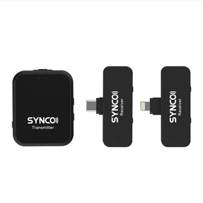 Synco WAir-G1 T/ L Digital Wireless Microphone System for iPhones & Android Type C (2.4 GHz)