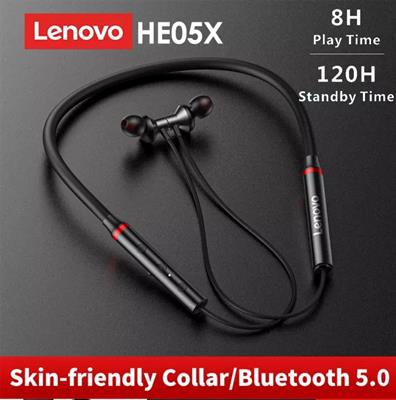 Lenovo HE05X Neckband Bluetooth Headset 
