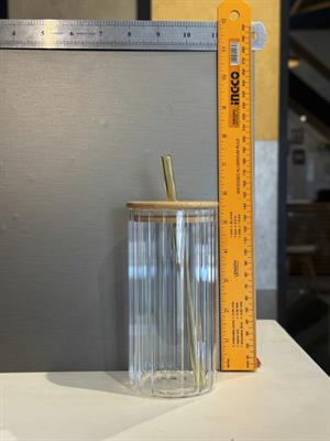 Ribbed Glass Can