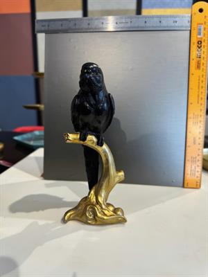 Parrot Decorative Figurine For Home Decoration - Black