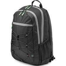 HP 15.6" Active Backpack (Black/Mint Green) 1LU22AA