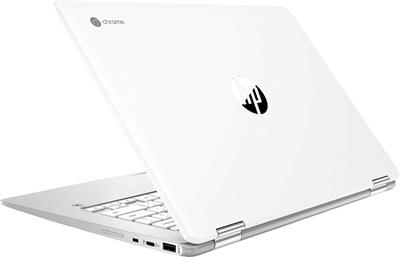 HP Chrome Book 14- CA0013DX Intel®️ Celron™️ N4000, 4GB Ram DDR4, 32GB SSD NVMe,Graphics, 14.0" Screen, Touch Screen X360 Silver.