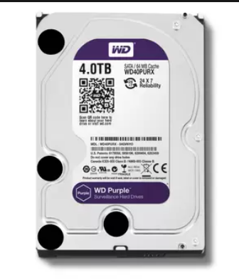 WD 4TB 3.5″ SATA Purple