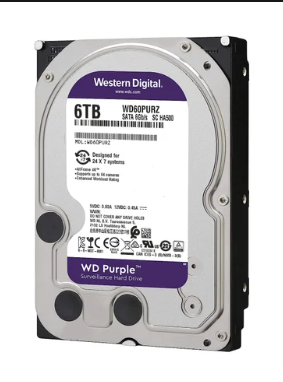 WD 6TB 3.5″ SATA Purple