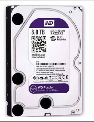 WD 8TB 3.5″ SATA Purple