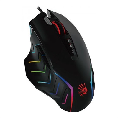 Bloody J95s Gaming Mouse with 2-Fire RGB Animation (Black)