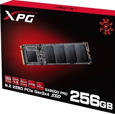 XPG SX6000 Pro 256GB PCIe Gen3x4 M.2 2280 SSD