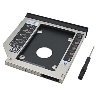 2nd HDD/SSD SATA-III Caddy for Universal CD/DVD-ROM (Slim Version)