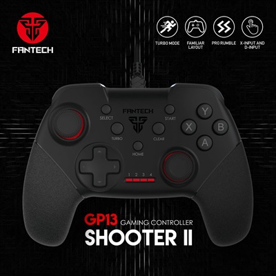 FANTECH SHOOTER II GP13 GAMING CONTROLLER GAME PAD FOR PC/PS3