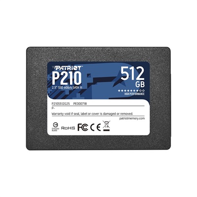 Patriot P210 512GB SSD - 2.5" SATA