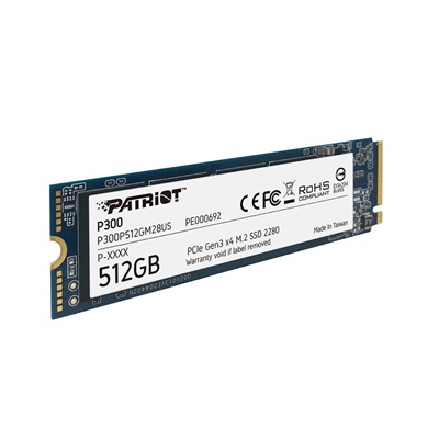 Patriot P300 512GB M.2 2280 PCIe Gen3 x4 NVMe Internal SSD