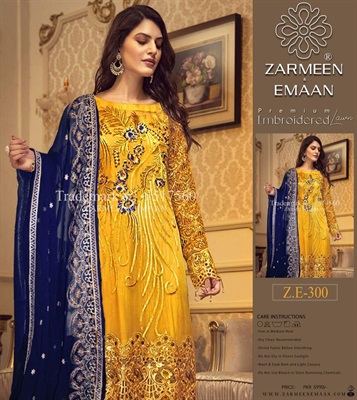 zarmeen emaan lawn collection 2018