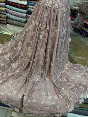 Front Open Gown Pakistani Wedding Dress in Net Fabric – tariqfarooq