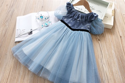 Blue Color Lace Dress