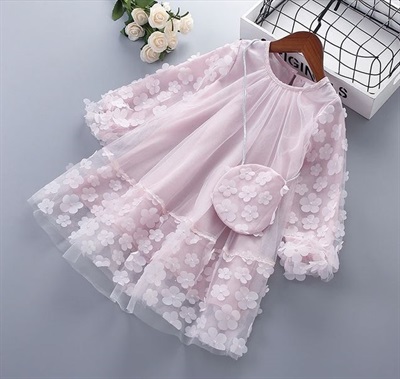Chiffon Flower Ruched Dress
