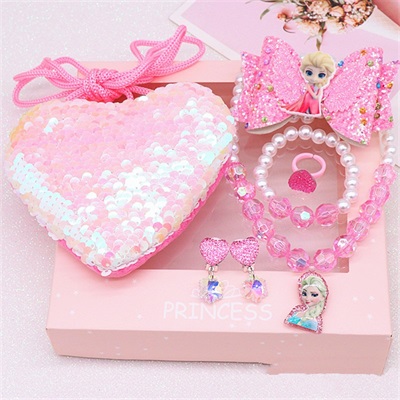 Fr0zen Elsa Pink Jewellary Gift Set