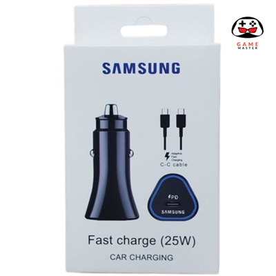 SAMSUNG CAR CHARGER FAST CHARGING 3.0 TYPE C 25W WITH TYPE C CABLE