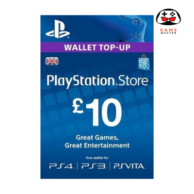 PSN 10 POUND GIFT CARD WALLET TOP-UP UK
